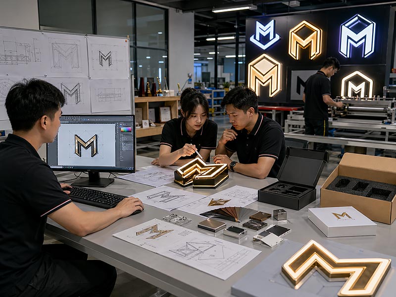 OEM and ODM custom LED sign development with engineers, designers, prototypes and packaging samples