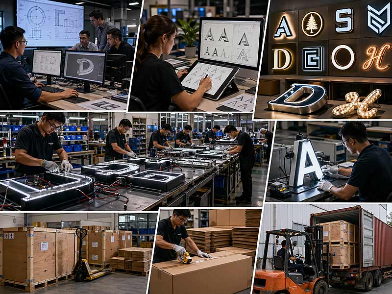 Iduoduo custom LED sign manufacturer with design, engineering, production, testing and export packaging support
