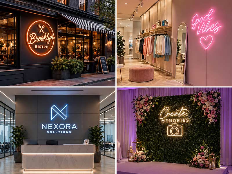 iduoduo-LED-Sign-Displays-in-Various-Settings