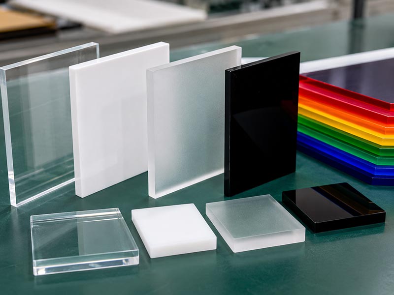 Acrylic face material options for acrylic LED logo signs