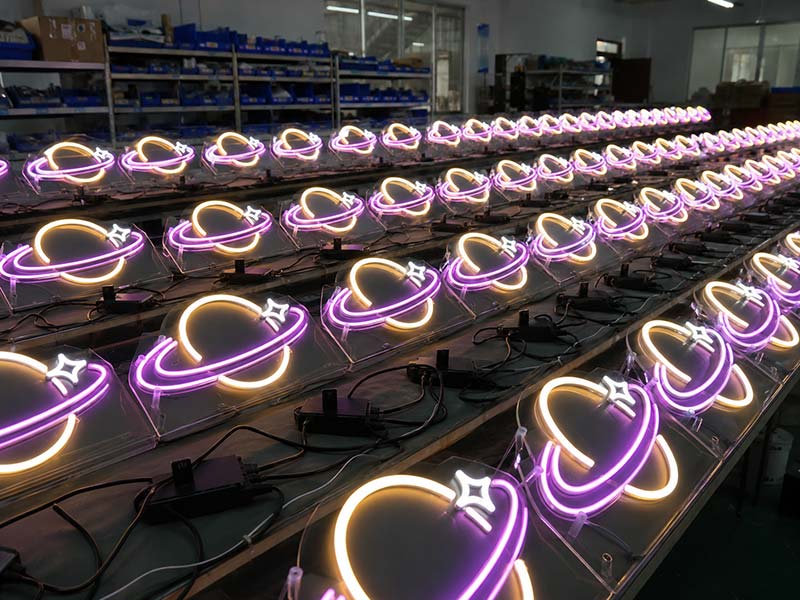 Bulk custom LED neon signs produced consistently for repeat commercial orders