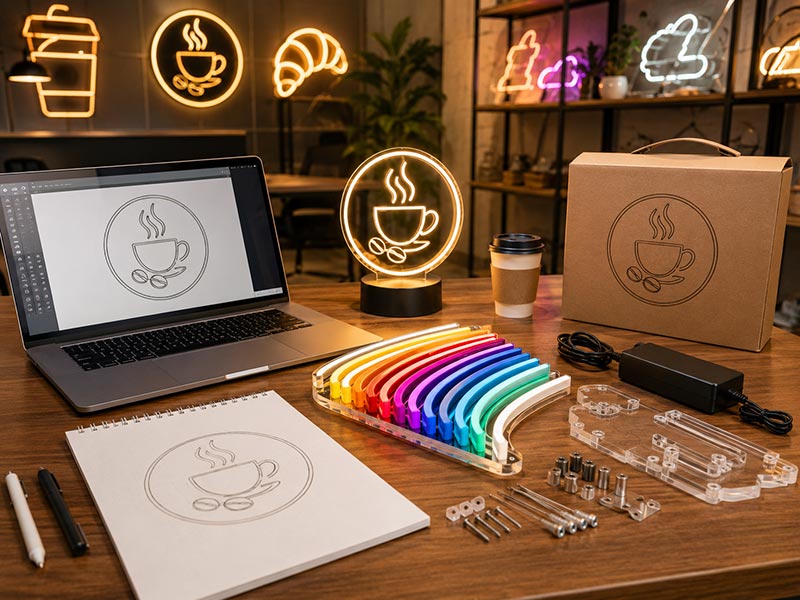 Coffee shop LED sign FAQ and support desk