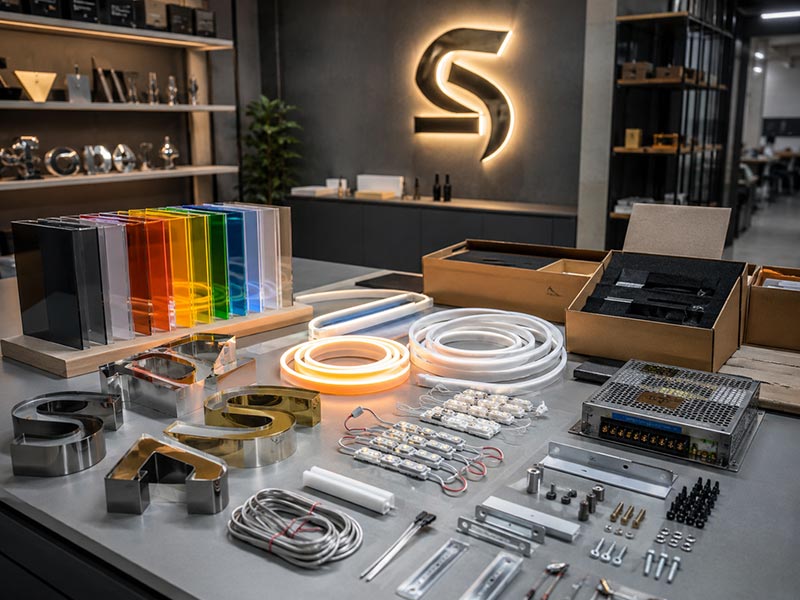 Custom options for premium LED sign projects