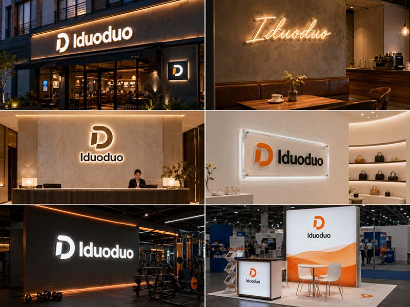 Custom LED sign solutions for restaurants, cafes, hotels, retail stores, gyms, and event booths