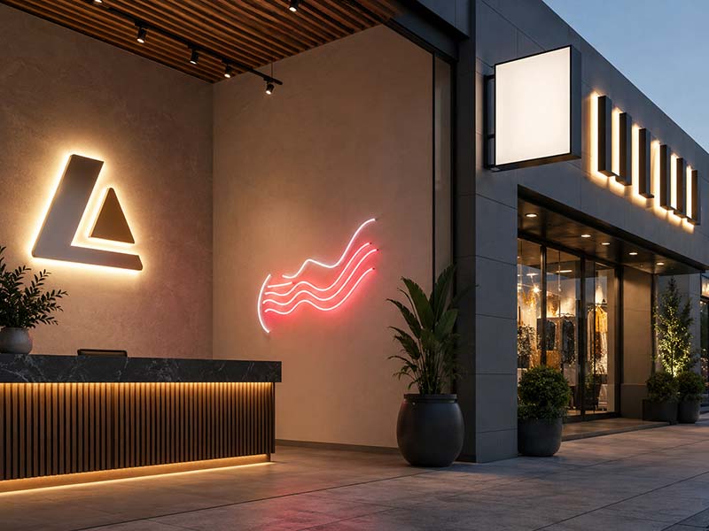Indoor and outdoor LED sign solutions for commercial branding