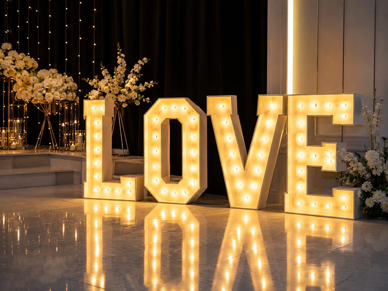 LED marquee letters for events and commercial displays