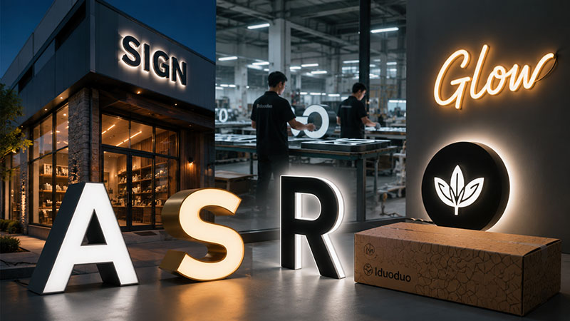 Custom LED signs and channel letters made by a China LED sign manufacturer