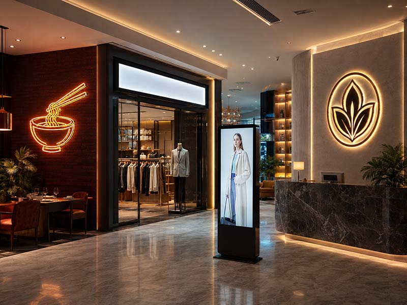 Premium LED signs for different commercial spaces