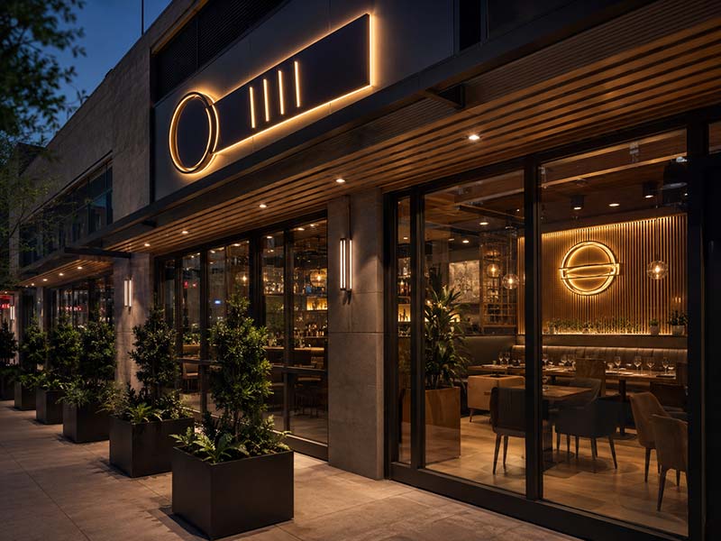 Custom LED signs for restaurant chain project