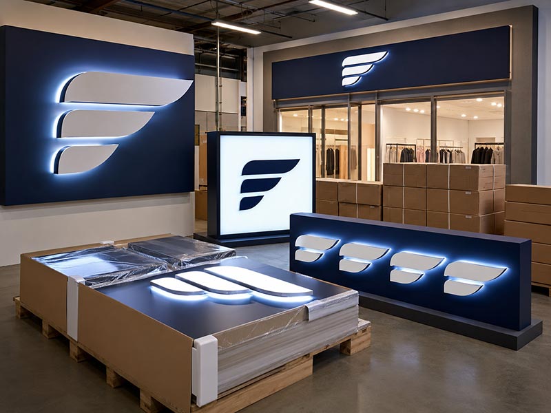 Custom LED signs for retail brand rollout