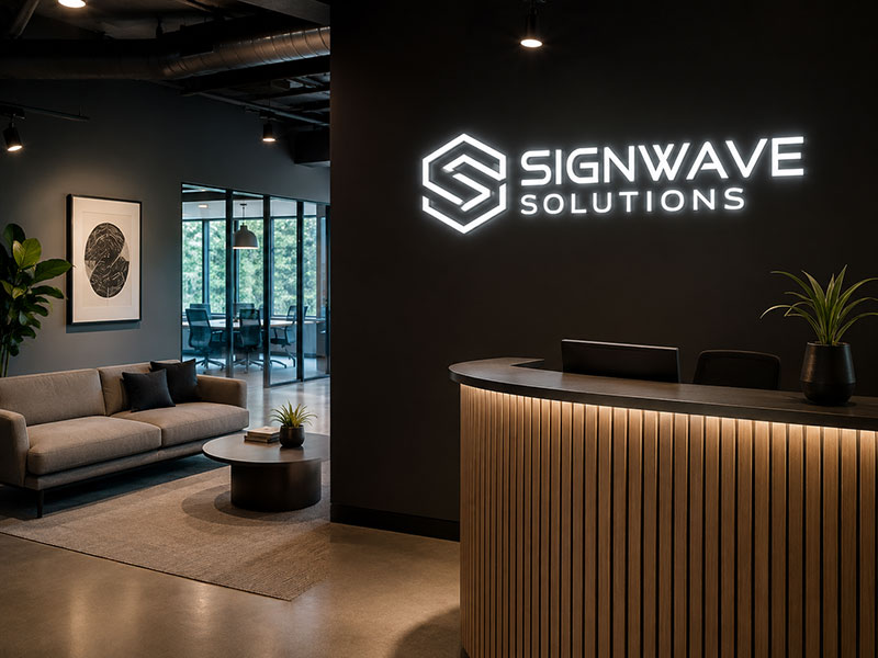 Custom LED neon signs produced for a US local sign company