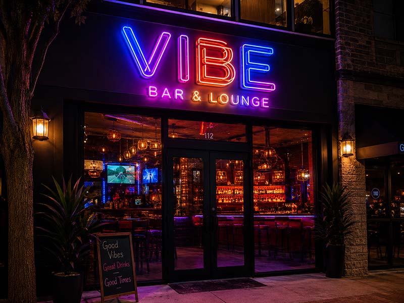 Bar storefront signs image