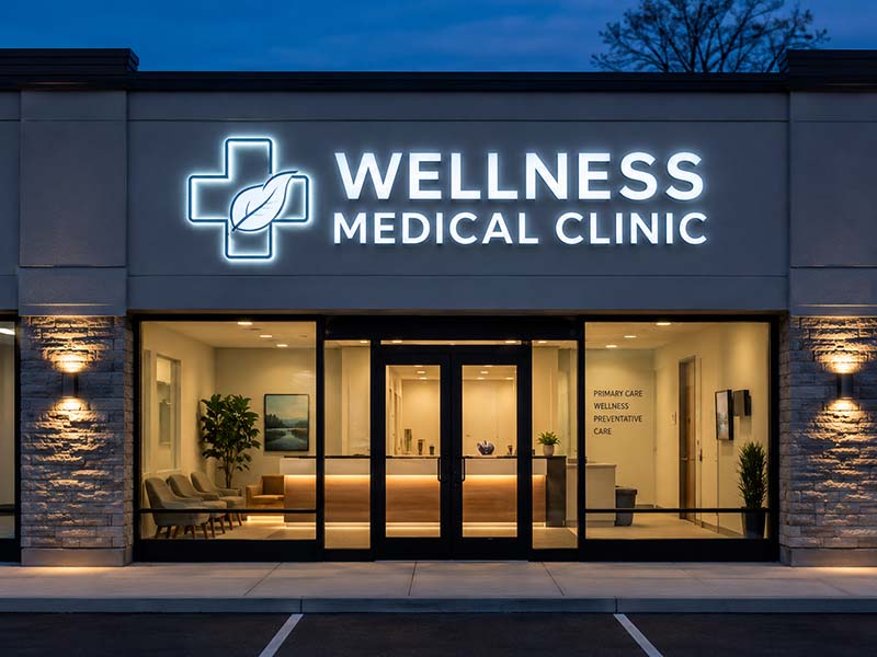 Clinic storefront signs image