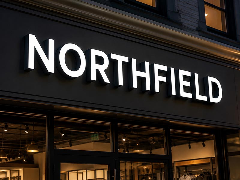 Front-lit letters image
