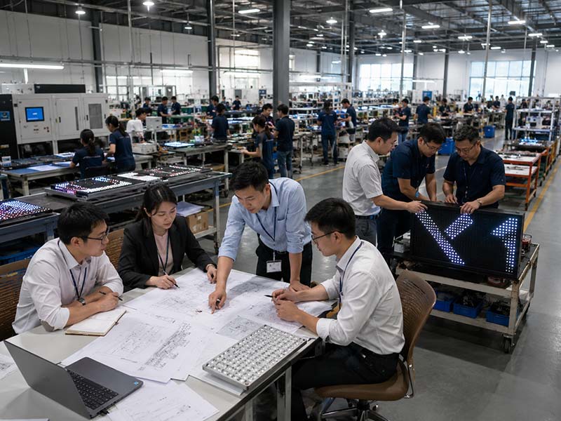 500 plus employees factory team image