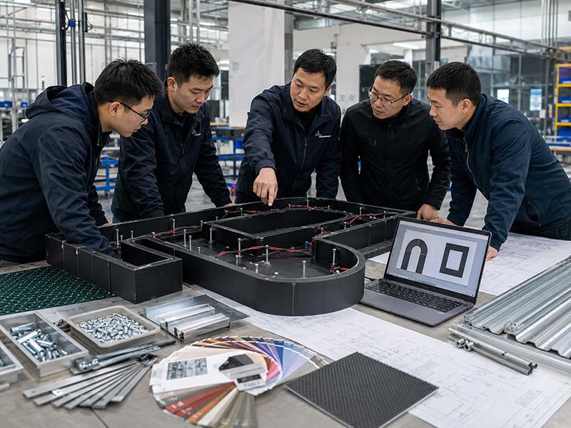 LED sign supplier engineering review for event signage production and installation details
