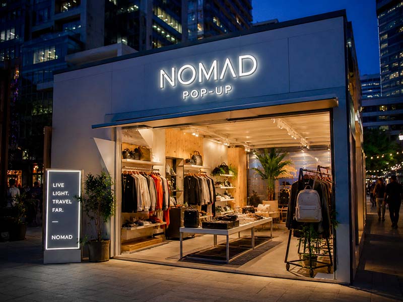 Pop-up store storefront signs image