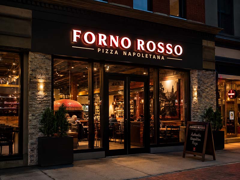 Restaurant storefront signs image