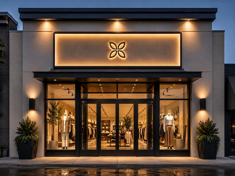 Retail brands storefront sign image