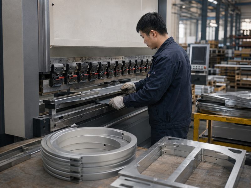 Blade sign bending and forming