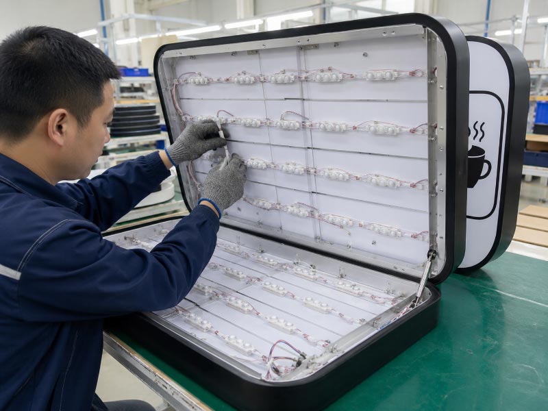 Blade sign LED assembly