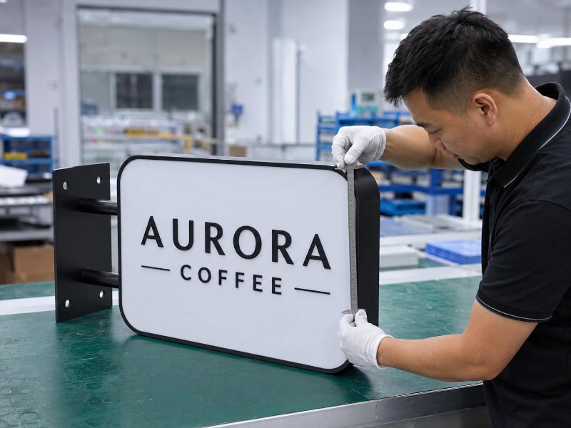 Blade sign quality inspection