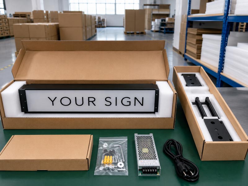 Blade sign white-label packing