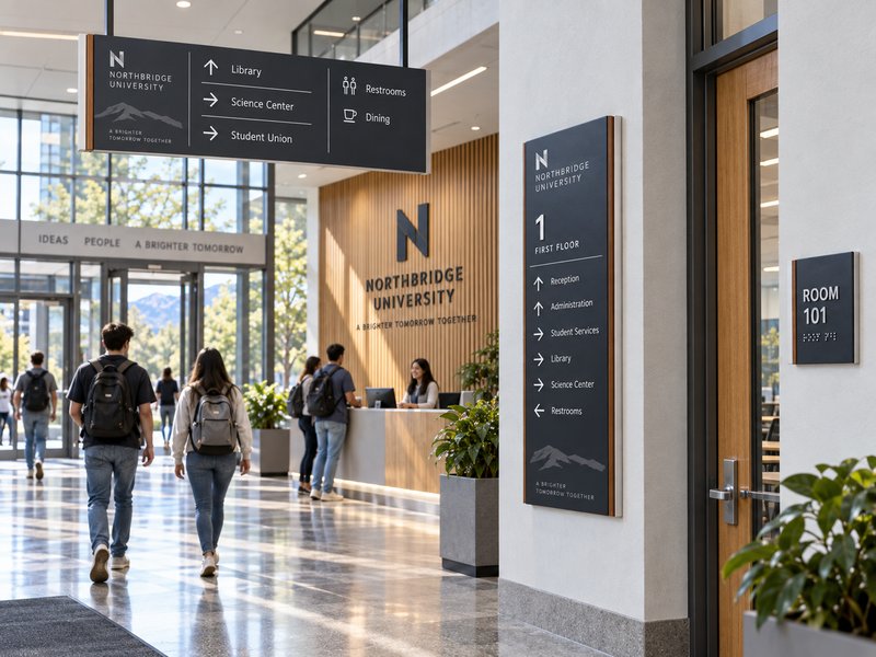 Campus sign project production milestones