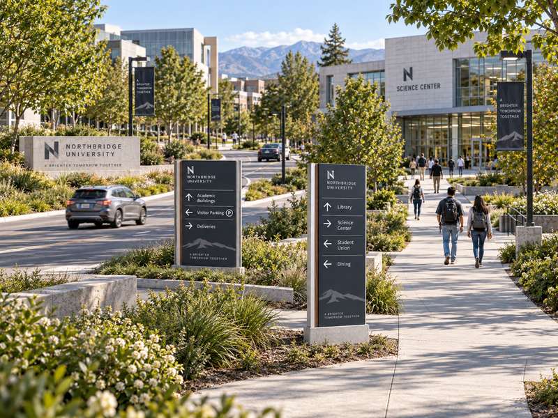 Campus wayfinding route system