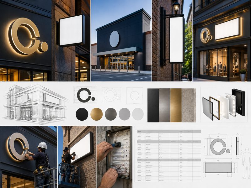 Channel letters and light boxes for retail restaurant and chain-store projects