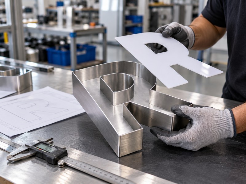 Quality inspection of channel letter returns