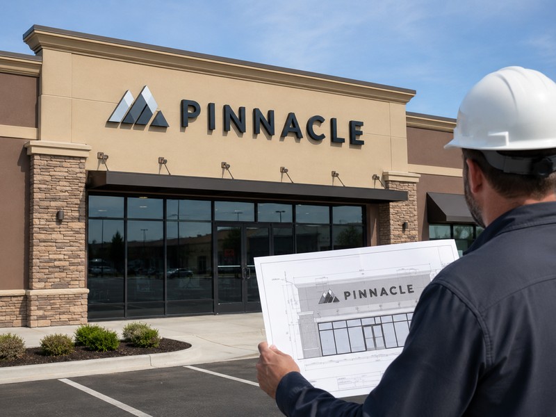 Channel letter size planning based on storefront fascia measurements
