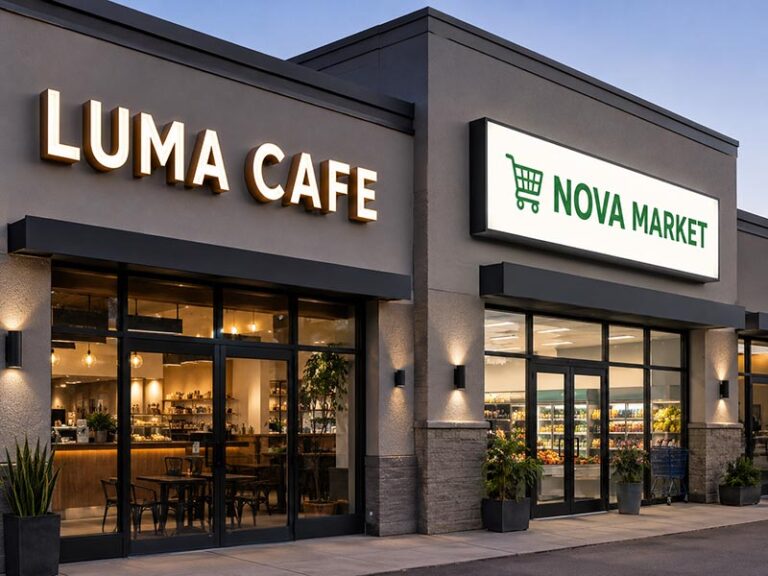 Channel letters and light box signs comparison for business storefront signage