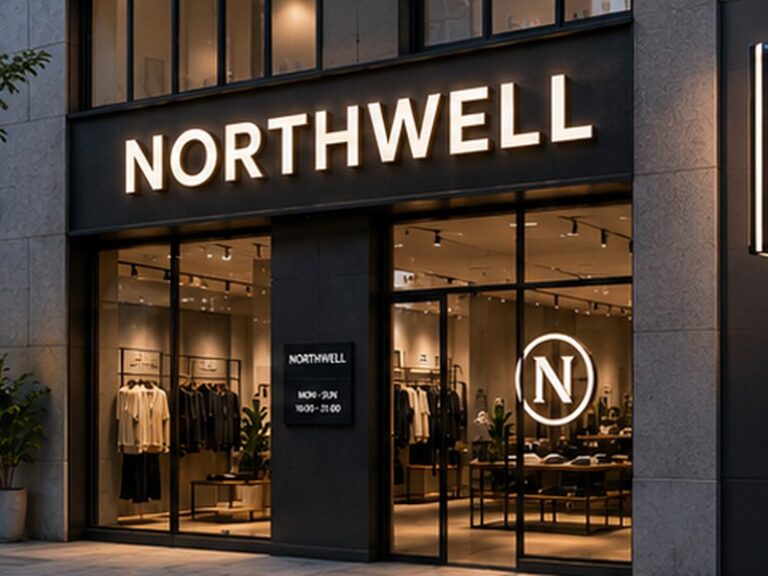 Complete custom sign package for a modern retail store