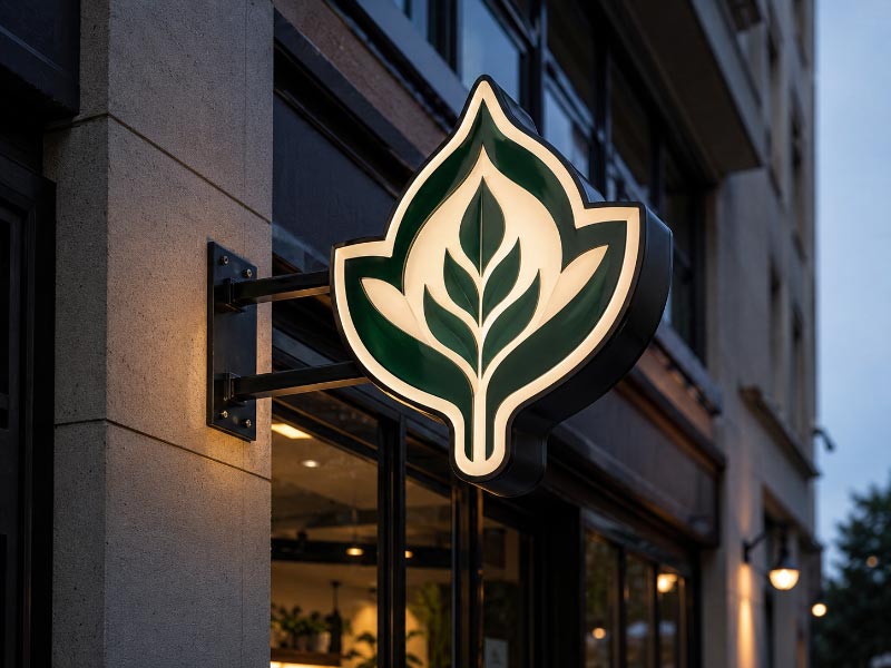 Custom shape LED blade signs