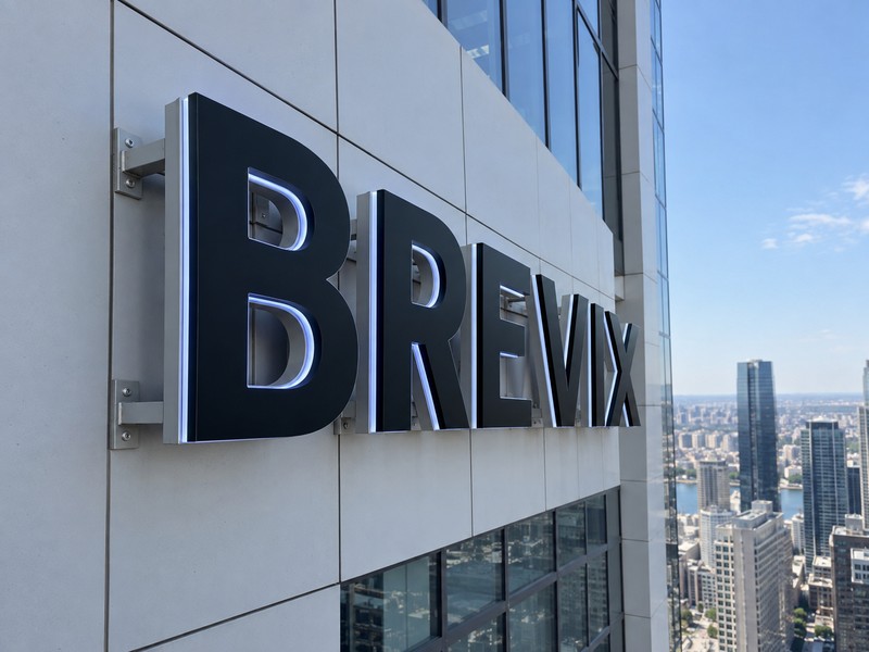 High-rise channel letters with secure mounting system