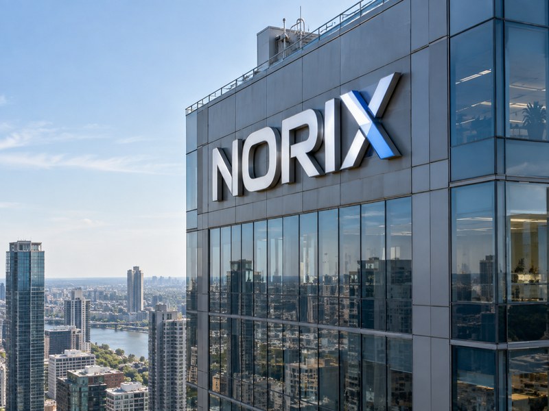 High-rise channel letter design planning on building façade