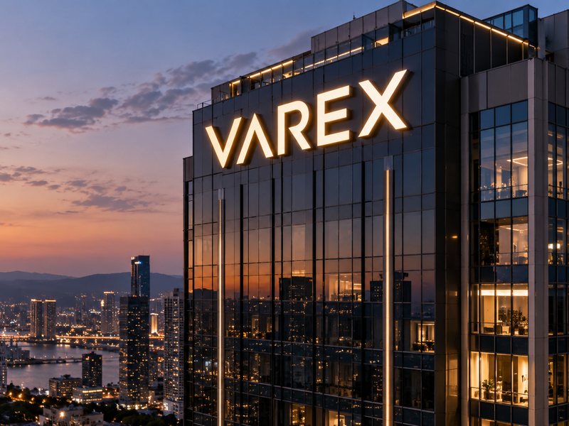 High-rise building with illuminated channel letter signage