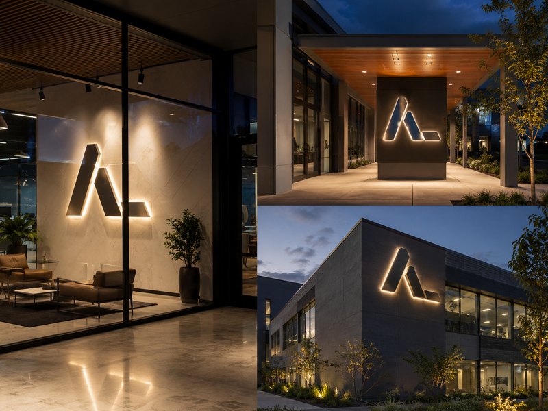 Custom signs installed in indoor, covered outdoor and exposed outdoor environments