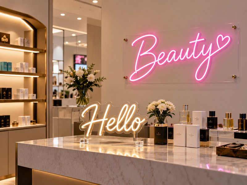 Space Led Neon Sign Freestanding vs Wall-Mounted LED Neon Signs Compared
