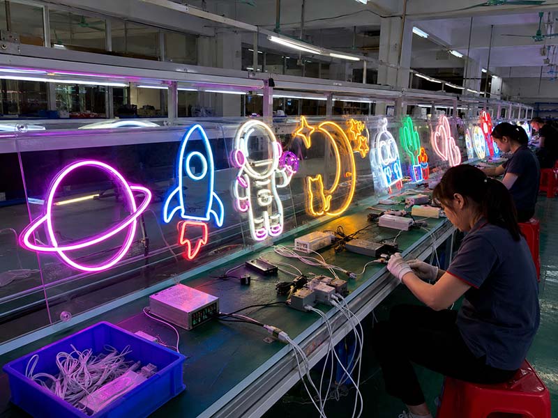 LED neon sign quality testing before wholesale shipment