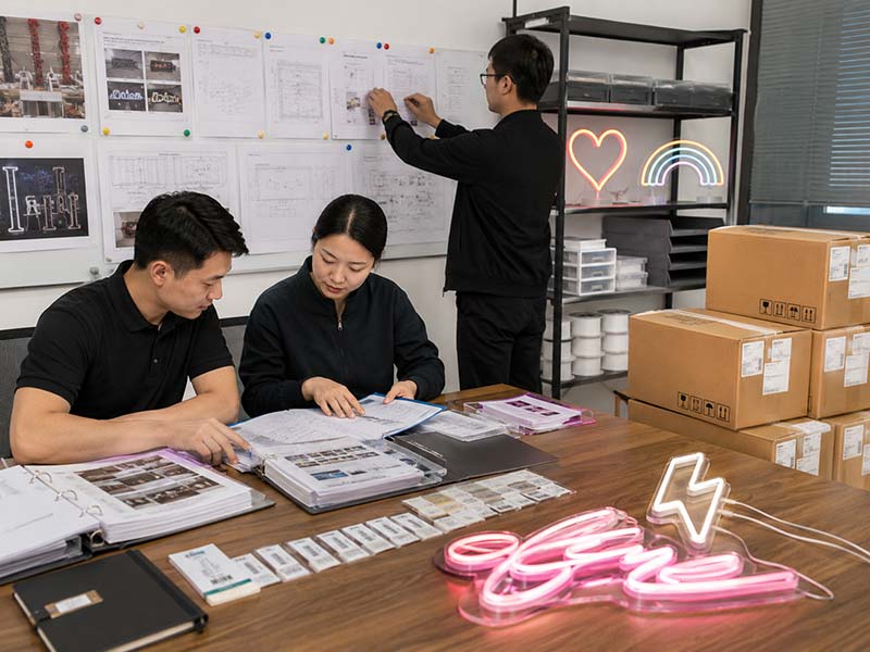 LED neon sign reorder support for wholesale suppliers