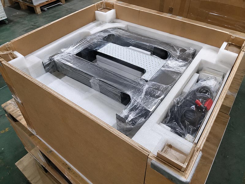 Packed LED sign ready for international shipping