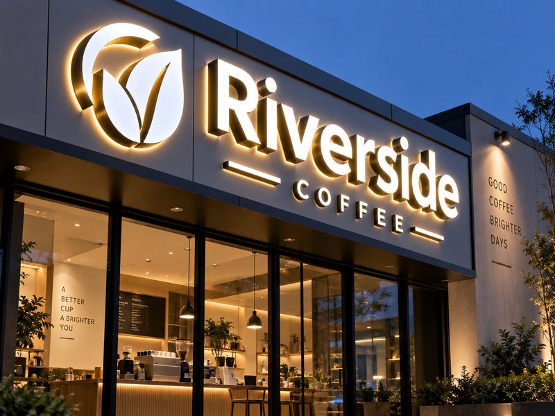 Front-lit and halo-lit custom LED signs showing how lighting systems affect sign cost