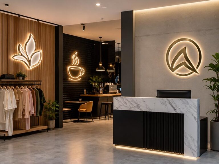 Custom LED signs displayed in a professional commercial setting for choosing the right LED sign supplier