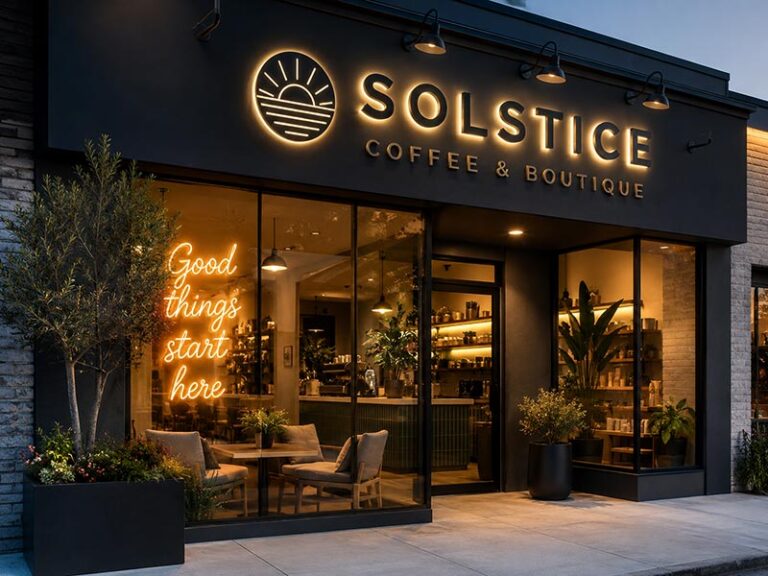 Featured LED signage display highlighting neon and channel letters