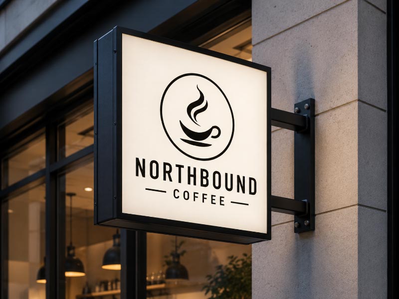 Light box blade signs