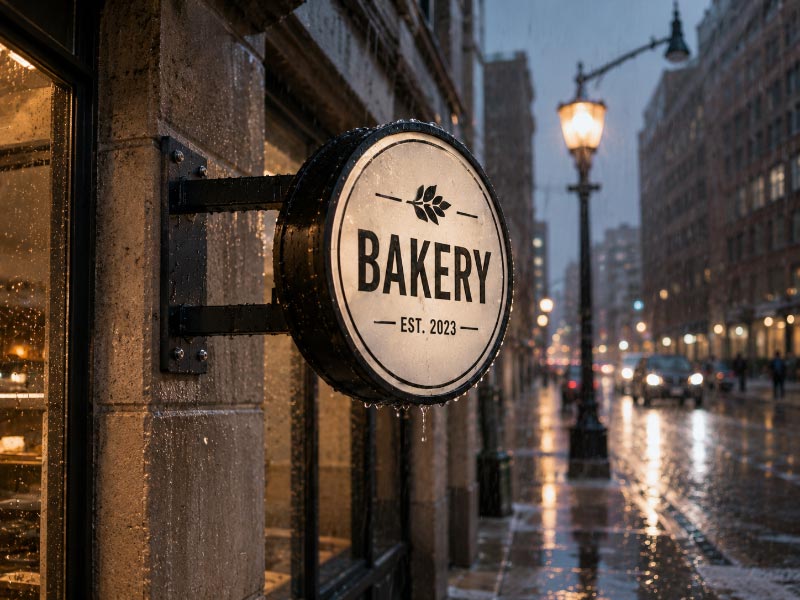 Outdoor waterproof blade signs