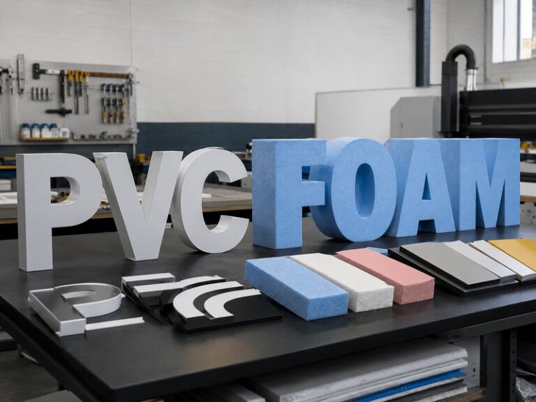 PVC letters vs foam letters comparison for custom dimensional signage