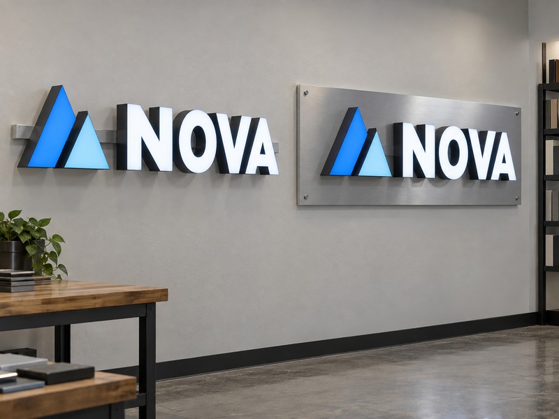 Raceway and backboard mounting options for custom channel letter signs